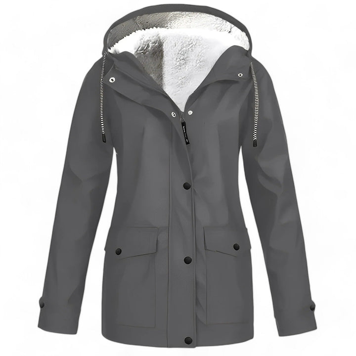 Levoire | Fleecegeftterter Manteau De Pluie Gris