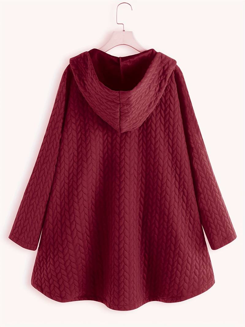 Levoire | Veste À Capuche À Manches Longues Chaude Avec Bouton