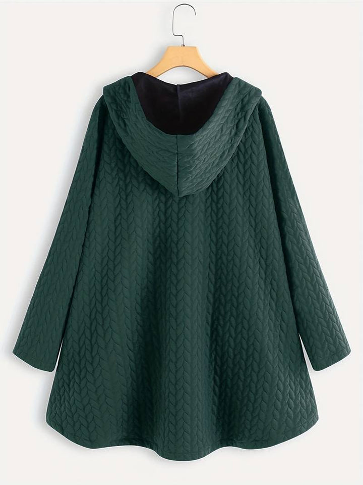 Levoire | Veste À Capuche À Manches Longues Chaude Avec Bouton