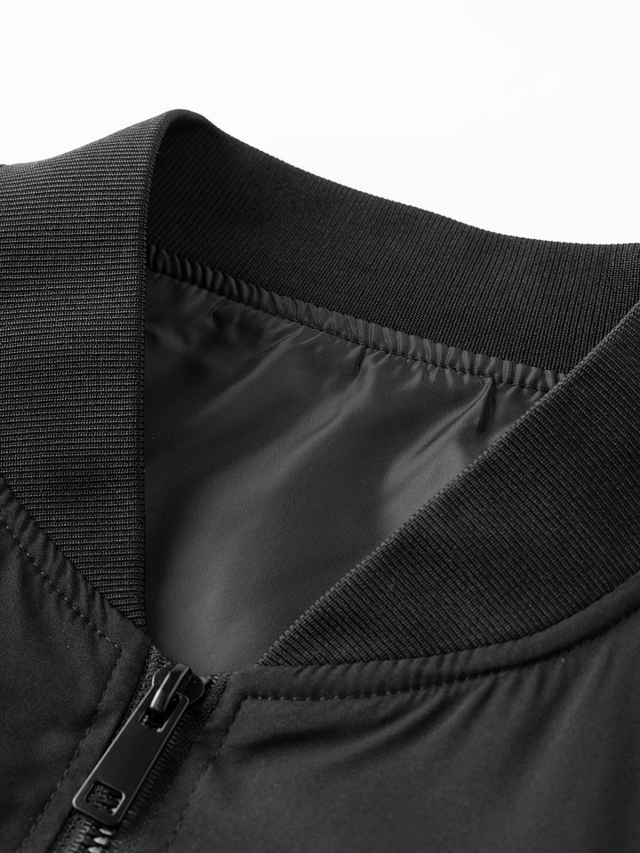 Levoire | Veste Bomber Unicolore Avec Col Baseball