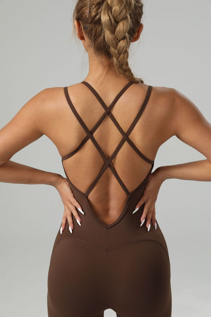 Levoire | Combinaison de yoga à dos croisé