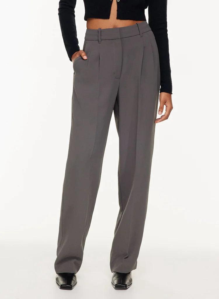 Levoire | Pantalon taille haute Gris foncé