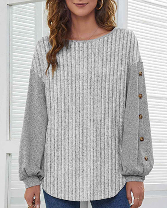 Levoire | Top à côtes Gris L
