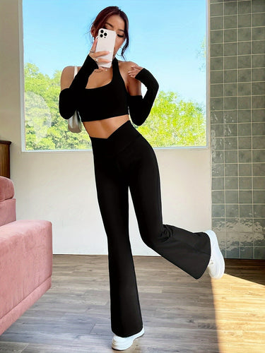 Levoire | Pantalon Taille Haute Avec Jambes Croisées Pour Femmes