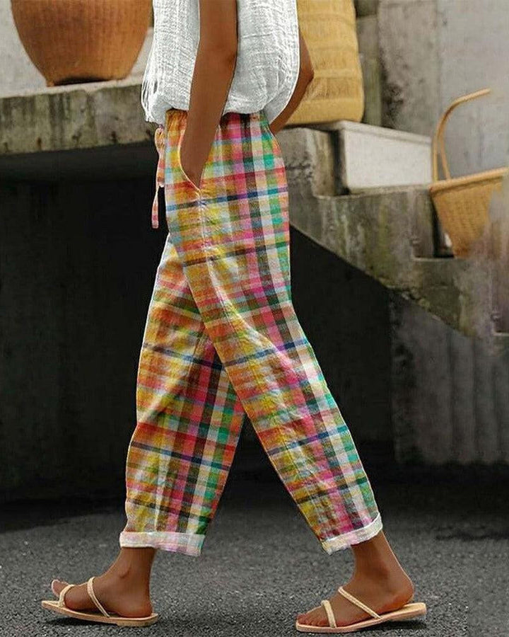 Levoire | Pantalons Pour Femmes De Style Vintage Jaune