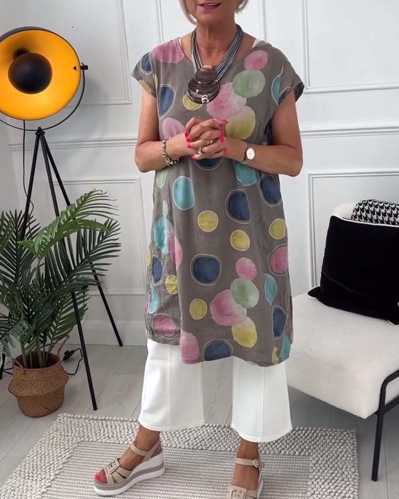 Levoire | Blouse Élégante Avec Imprimé À Pois