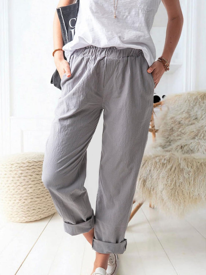 Levoire | Style Sans Effort Pantalons Gris (Épuisé)