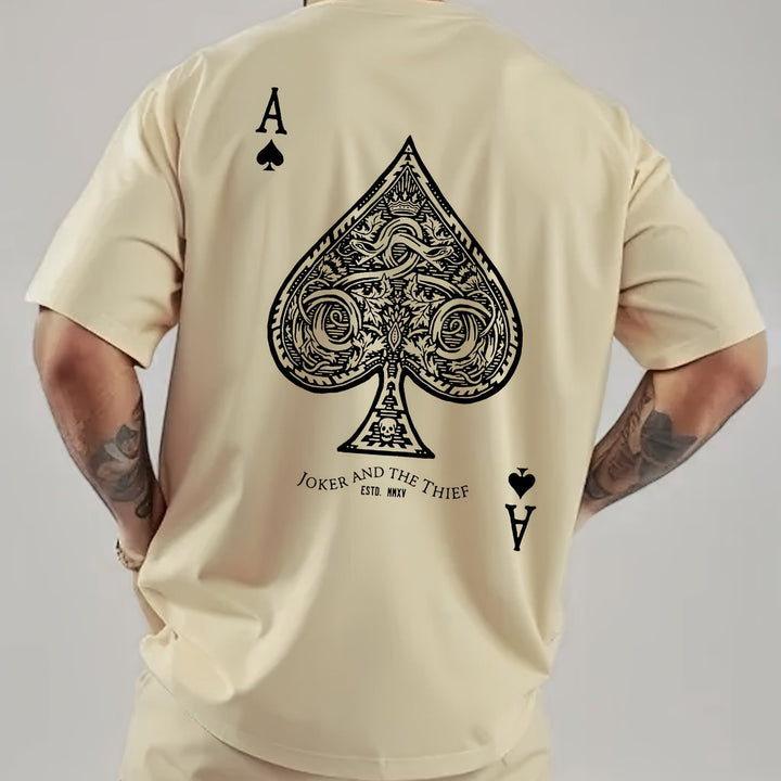 Levoire | Weinlese Ace Of Spades Impression T-Shirt D'Été
