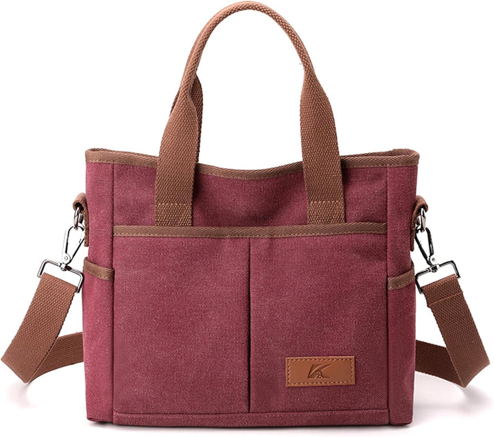 Levoire | Sac Bandoulière En Toile Pratique Avec Des Compartiments Spacieux Rot