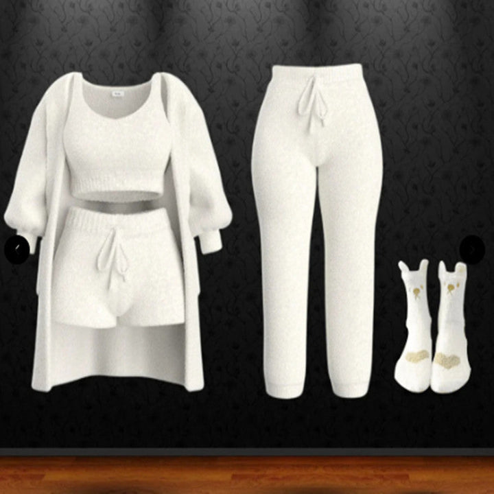 Levoire | Ensemble Confort Lux Gilet, Soutien-Gorge, Shorts, Pantalons Et Chaussettes
