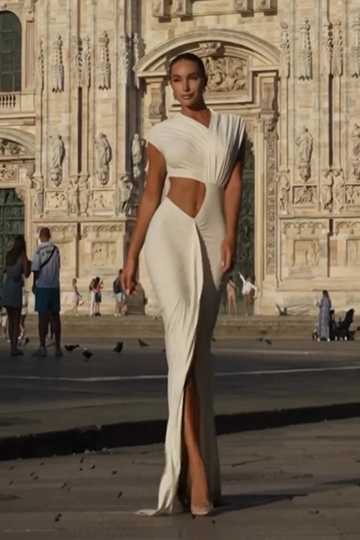 Levoire | Hule Rib Sans Manches Robe Haute-Coupe