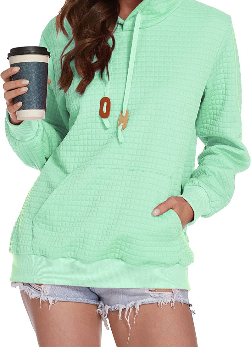 Levoire | Sweat À Capuche À Manches Longues Vert menthe (carré)