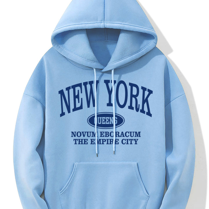 Levoire | Sweat À Capuche Avec Impression D'Imprimerie De New York Et Poche Kangourou