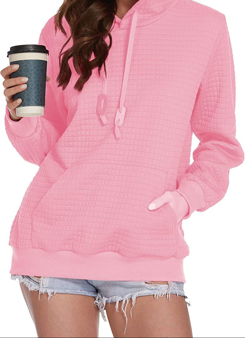 Levoire | Sweat À Capuche À Manches Longues Rose (carré)