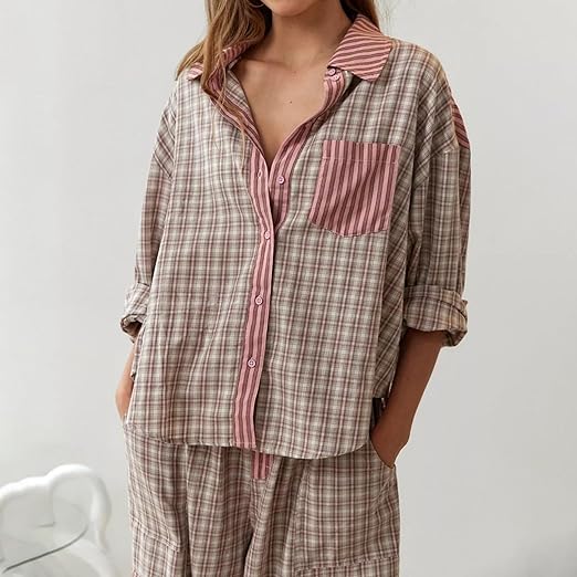 Levoire | Ensemble De Pyjama Confortable Et Décontracté Rosa
