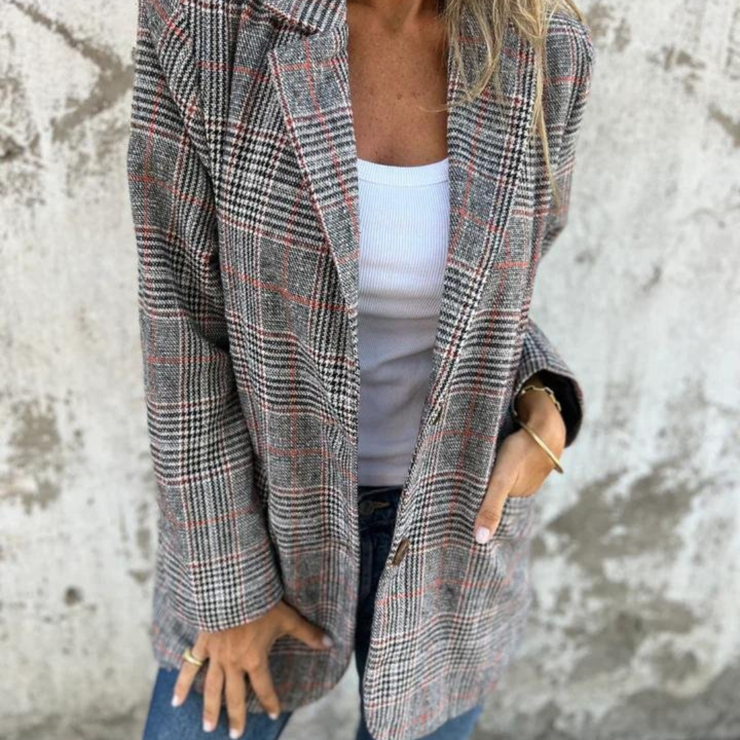 Levoire | Blazer À Carreaux En Look Surdimensionné