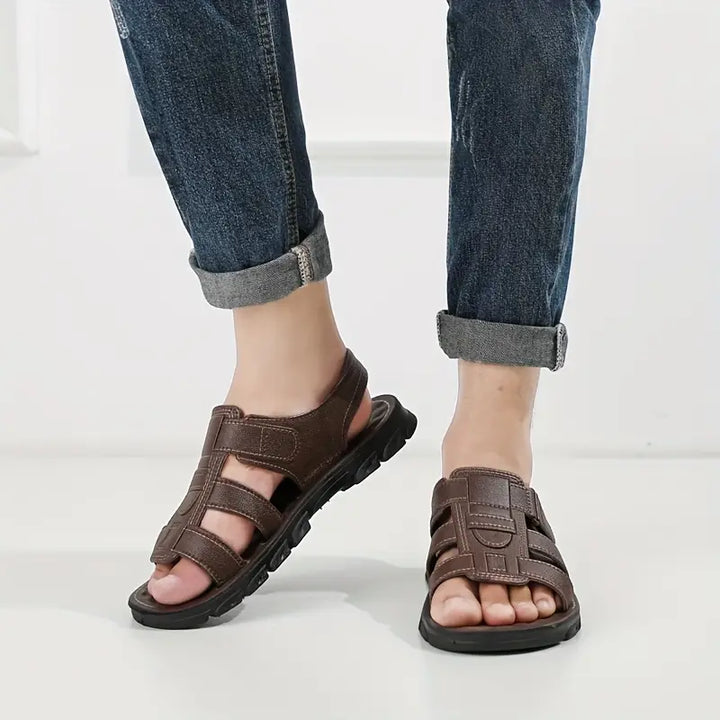 Levoire | Sandales De Luxe Avec Semelle Ergonomique Pour Hommes Marron clair