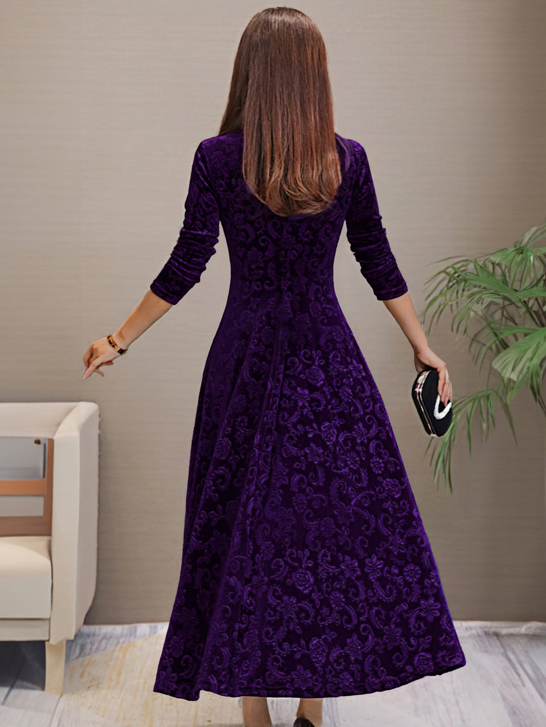 Levoire | Robe Simple Avec Manches Longues Et Couvre-Ventre