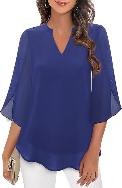 Levoire | Blouse De Superposition Chic Avec Coupe Flatteuse Bleu