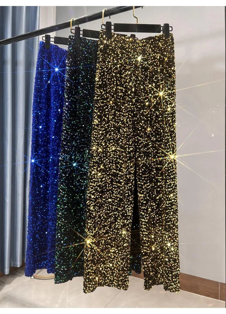 Levoire | Pantalons de soleil larges avec des paillettes