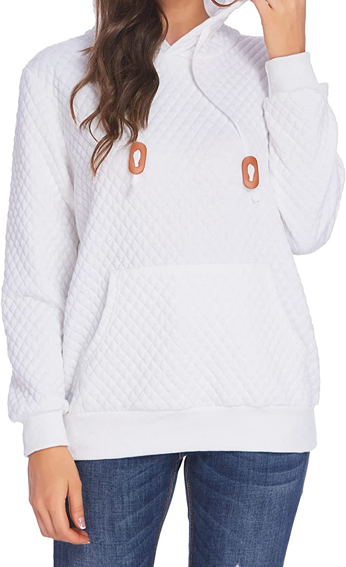 Levoire | Sweat À Capuche À Manches Longues Blanc (Diamant)