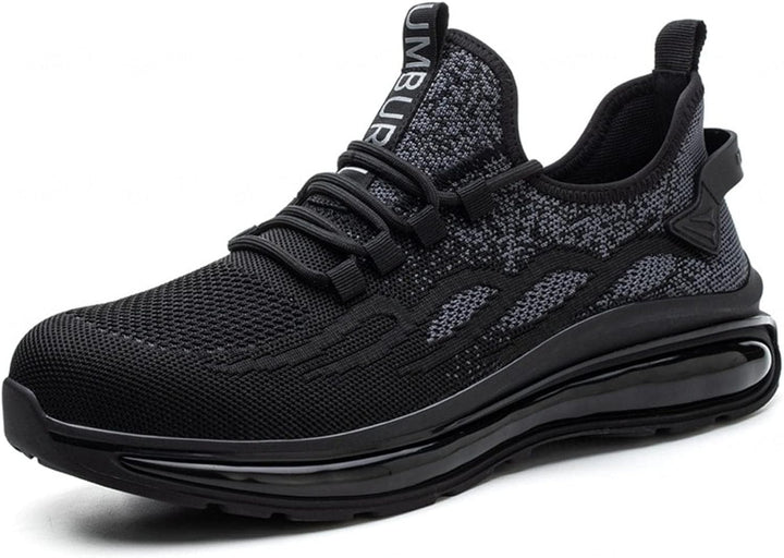 Levoire | Chaussure De Sécurité Respirante Avec Semelle Amortissante Pour Hommes Noir