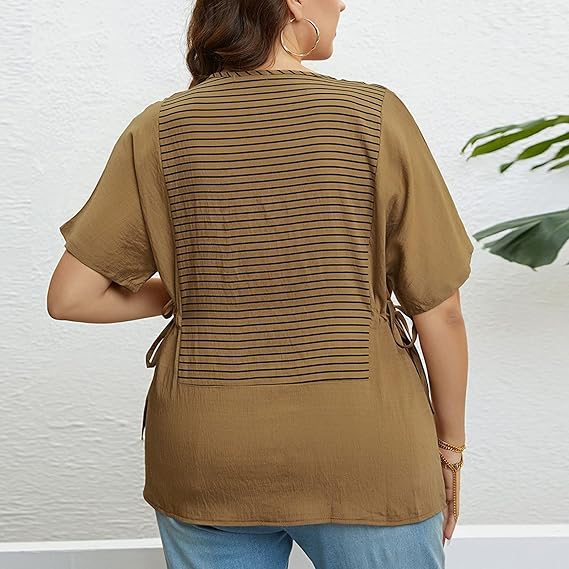 Levoire | T-Shirt Rayé Avec Ajustement Latéral