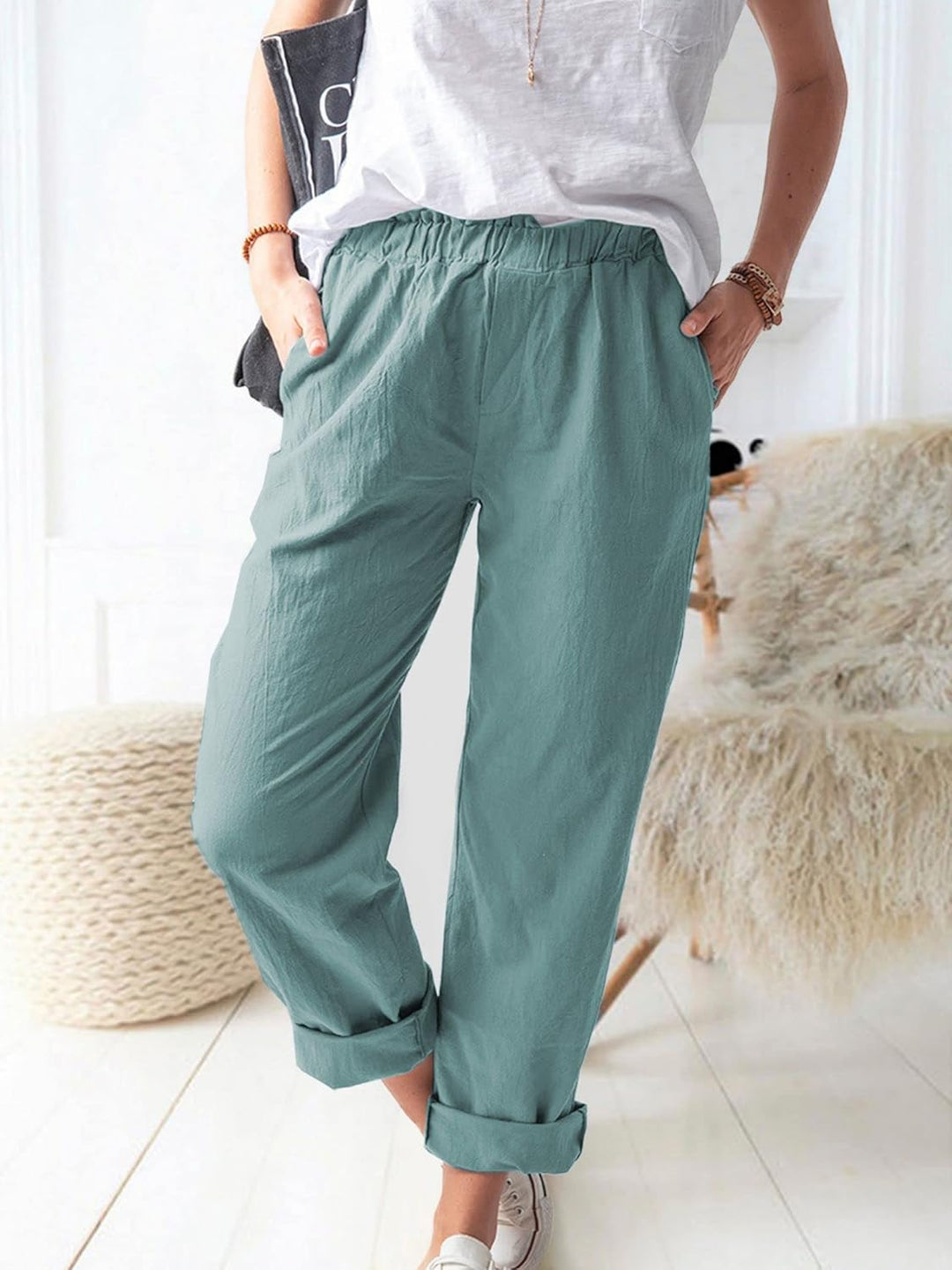Levoire | Style Sans Effort Pantalons Bleu