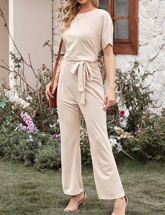 Levoire | Combinaison Élégante Décontractée Femme Beige
