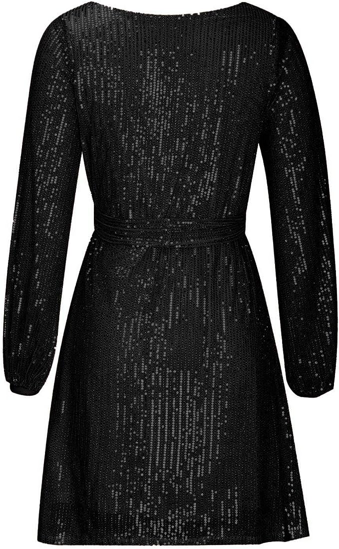 Levoire | Robe mini décontractée de soirée Col noir
