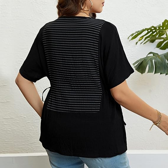 Levoire | T-Shirt Rayé Avec Ajustement Latéral