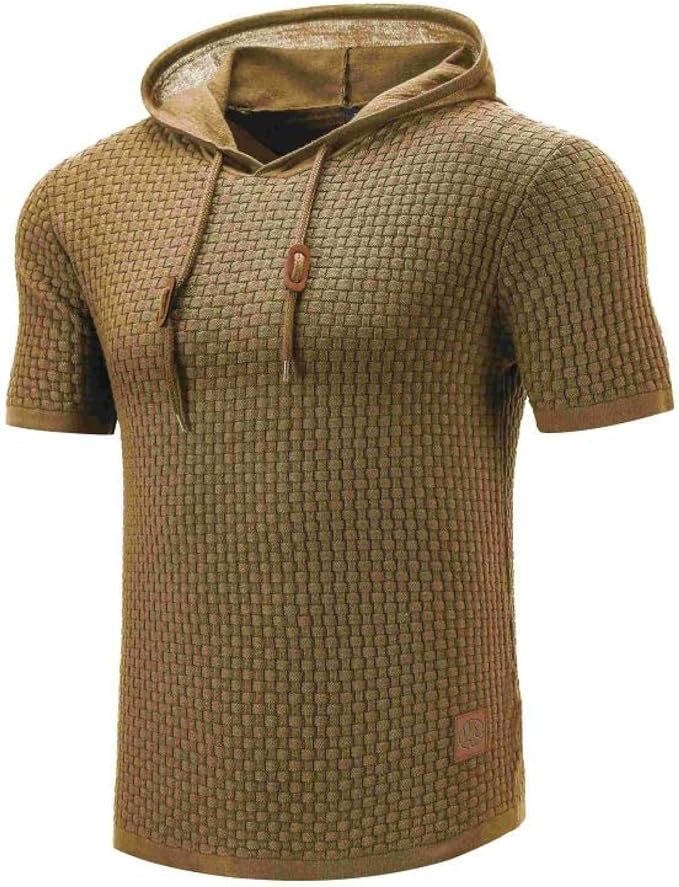 Levoire | Sweat À Capuche Confortable Et Chaud Avec Des Manches Courtes Braun