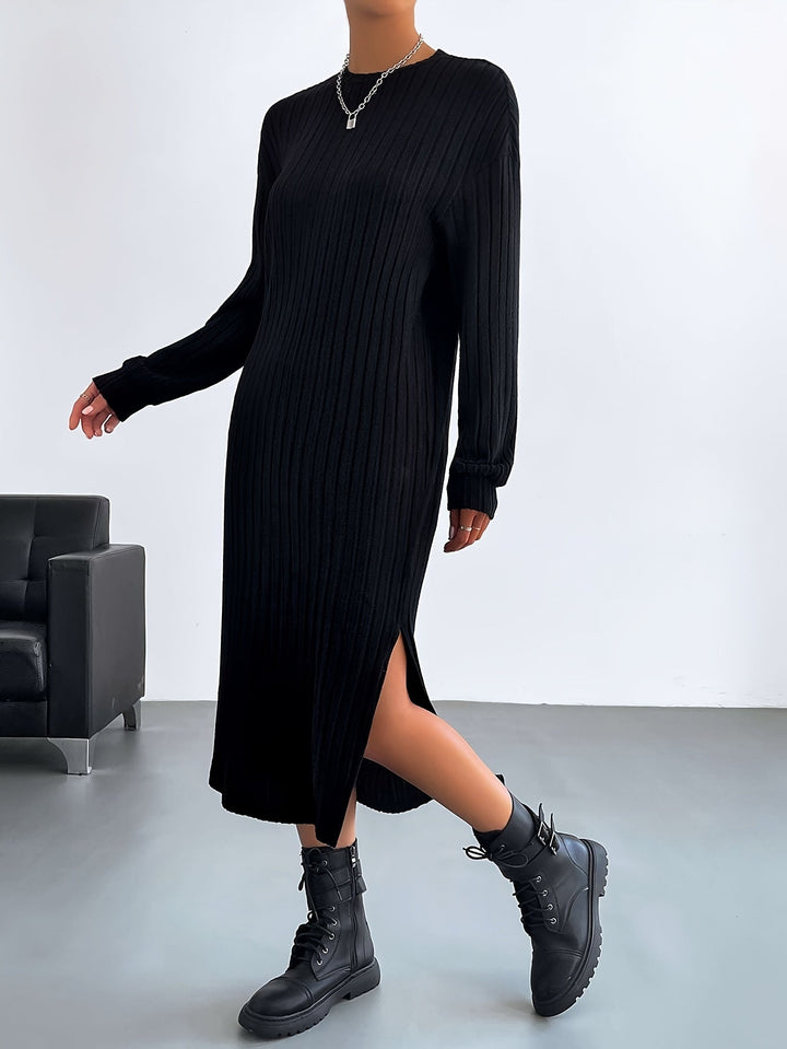 Levoire | T-Shirt Élégante Robe Avec Ourlet Asymétrique