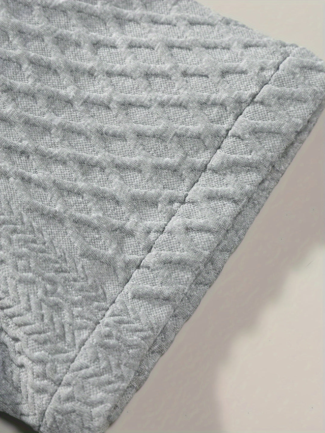 Levoire | Ensemble Uni En Maille À Carreaux En Coton De Cent