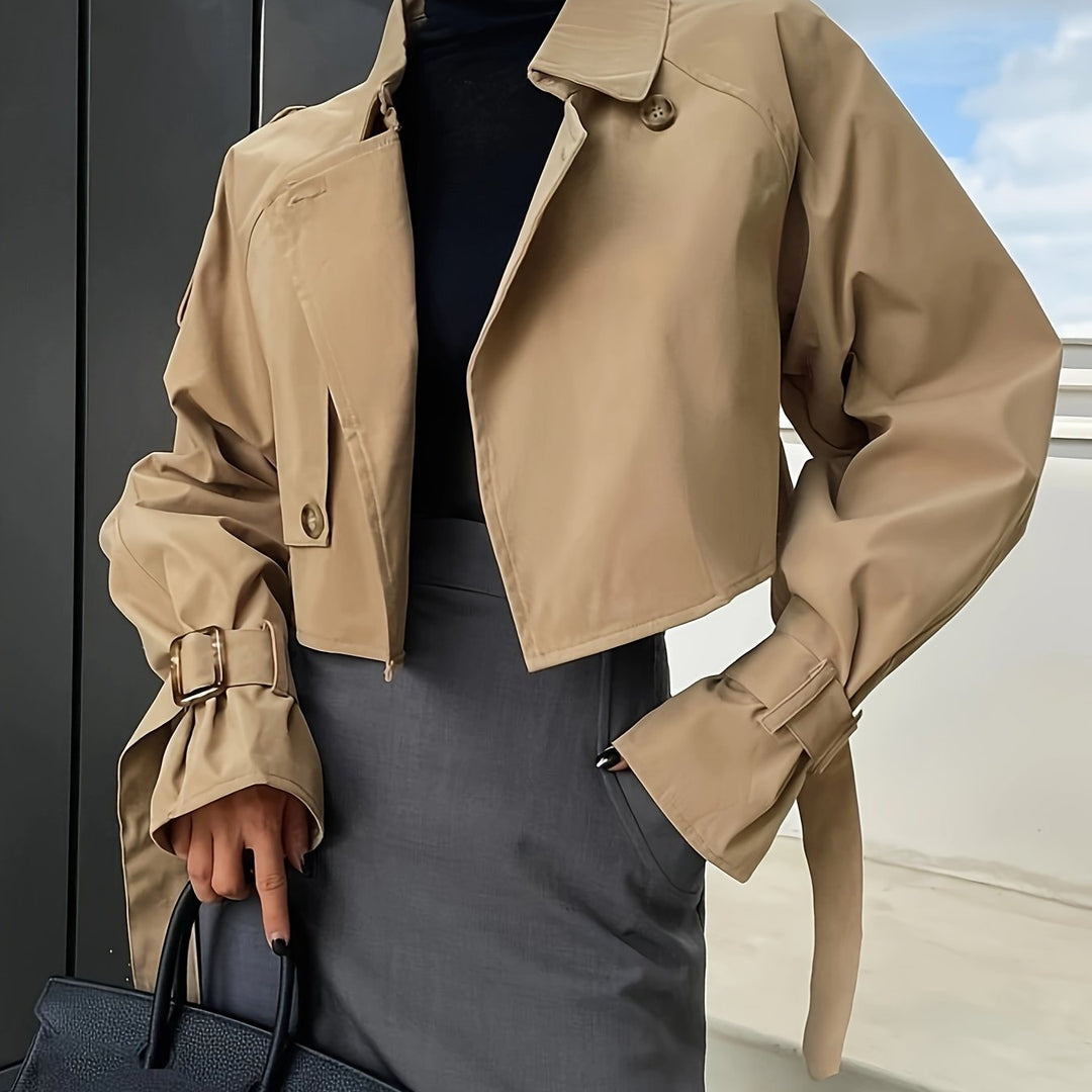Levoire | Trench-Coat Découpé Avec Poignets À Ceinture Pour Femmes