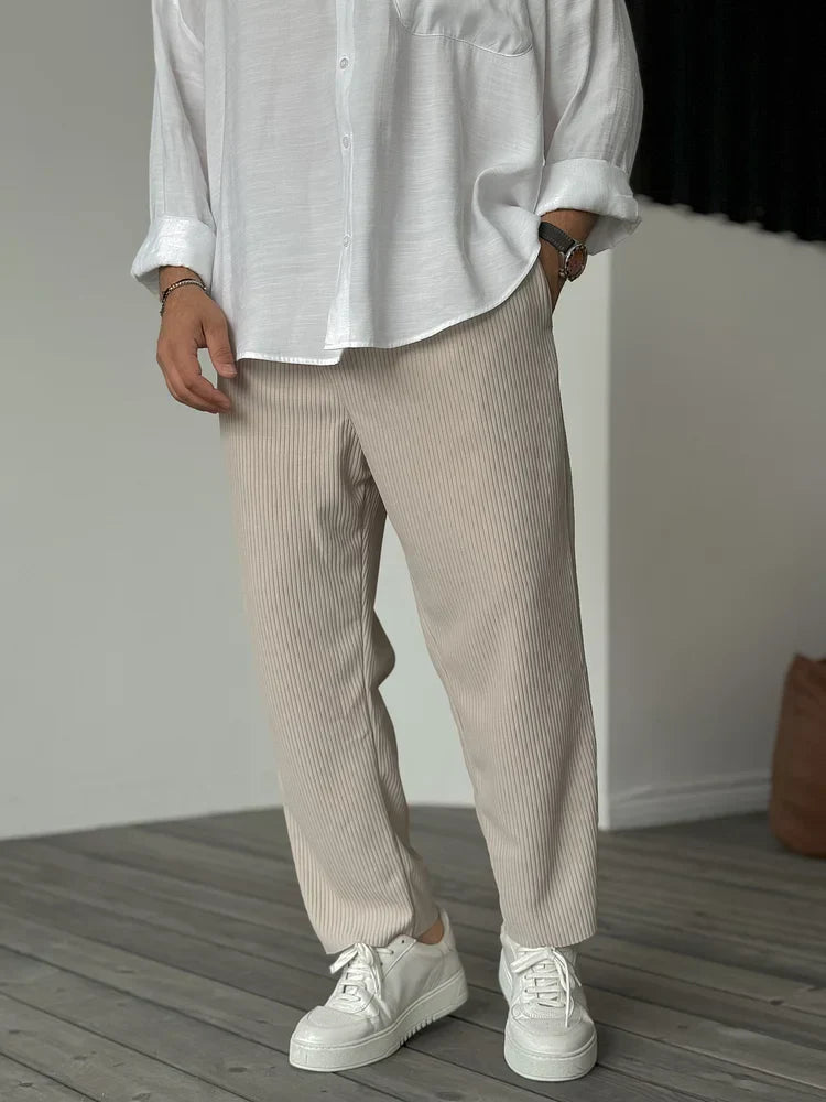 Levoire | Pantalons doux et luxueux Beige
