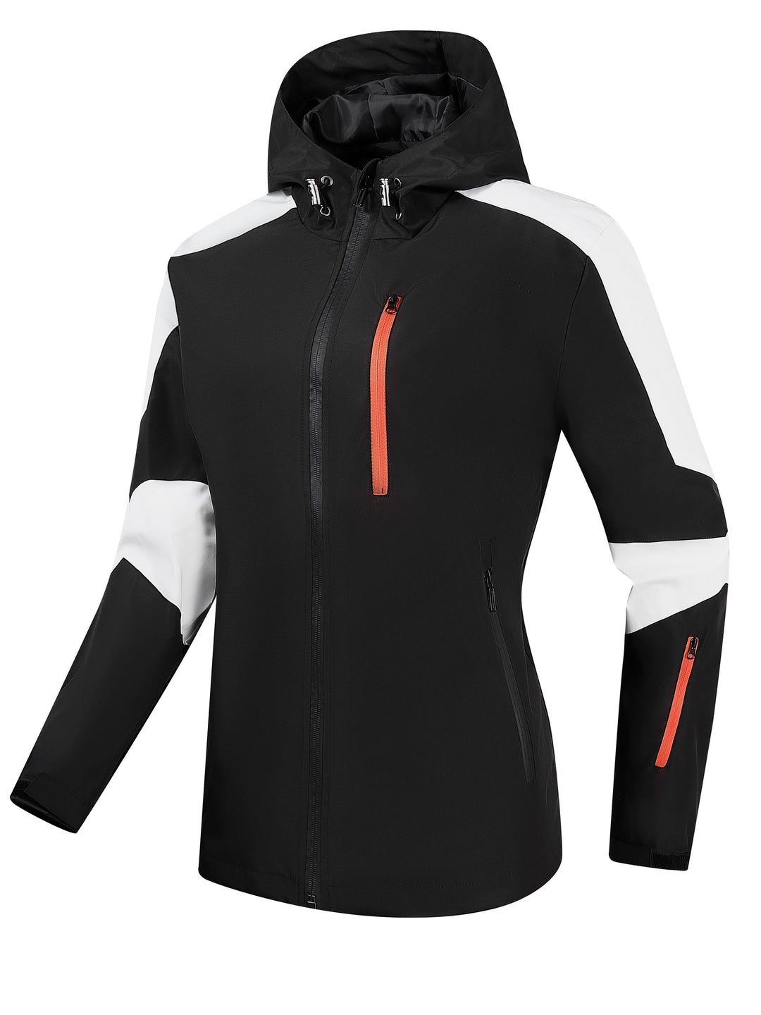Levoire | Sweat À Capuche Color Block Sportif En Grandes Tailles Noir