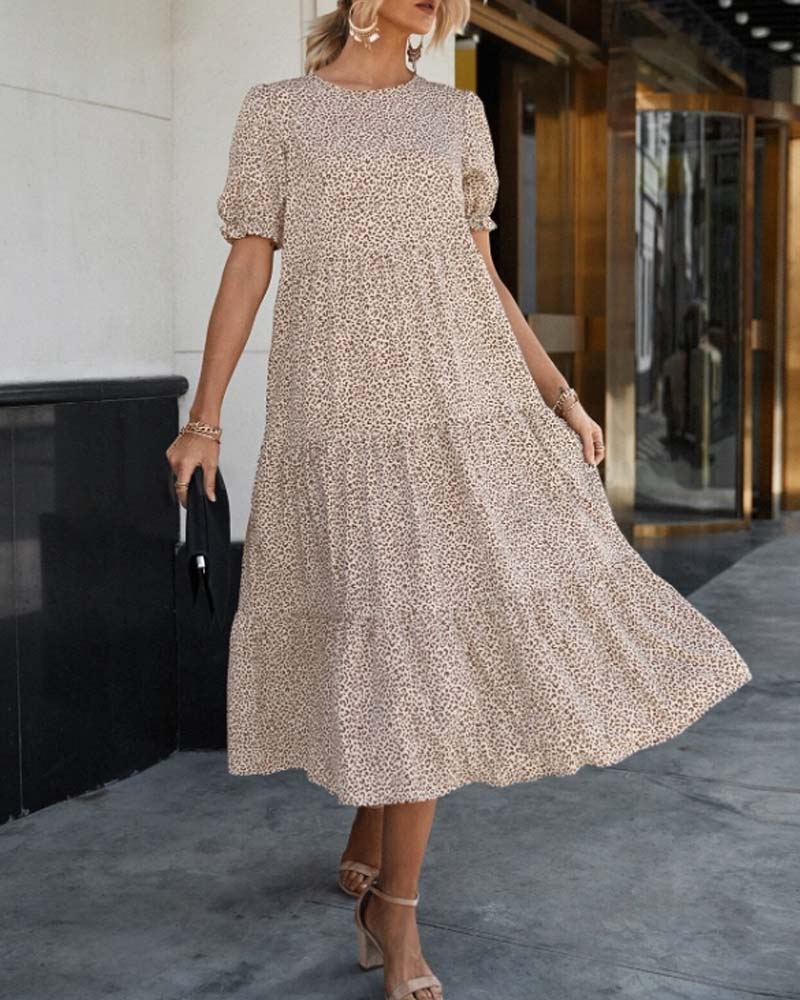 Levoire | Robe Élégante Avec Col Rond