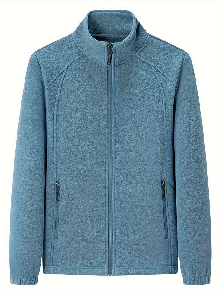 Levoire | Veste douce col montant manches longues Bleu