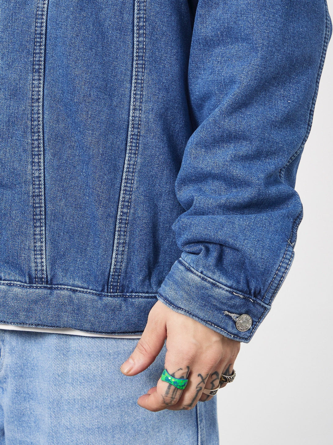 Levoire | Veste En Jean Doublée Avec Boutons