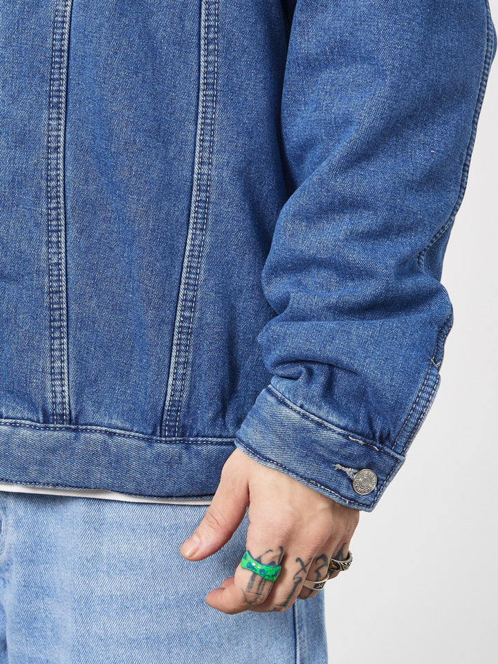 Levoire | Veste En Jean Doublée Avec Boutons