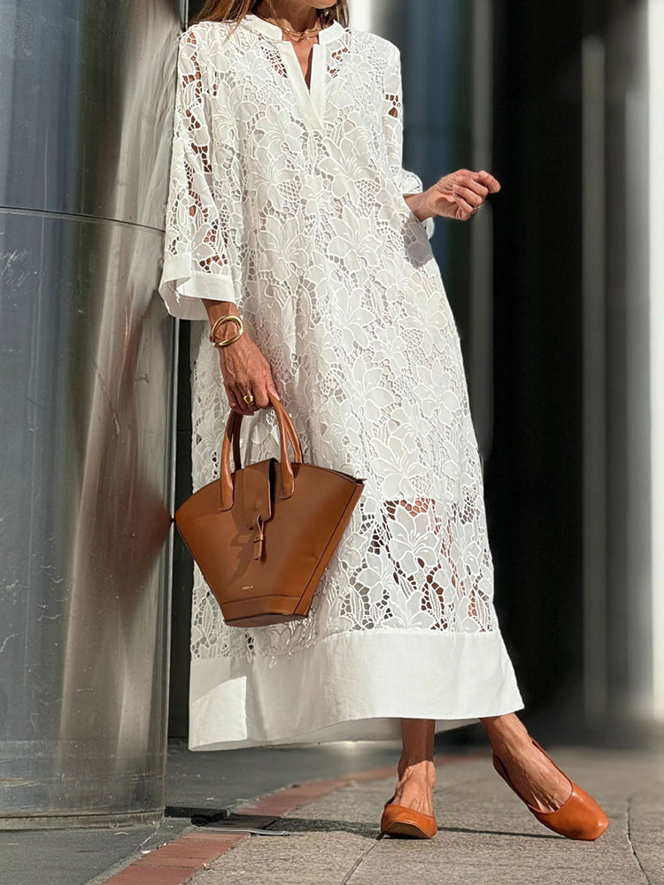 Levoire | Robe En Dentelle Avec Une Touche Romantique
