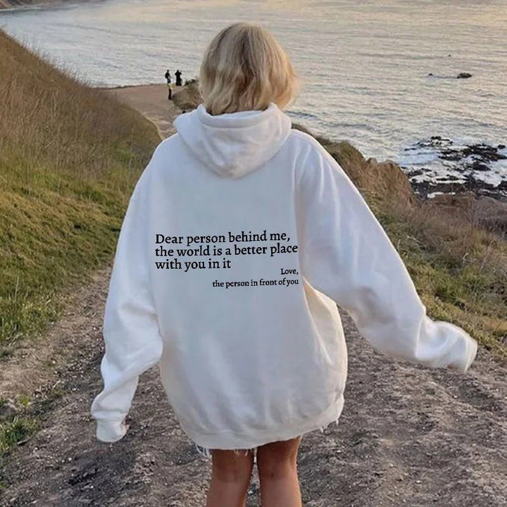 Levoire | Cher Personne Sweat À Capuche Blanc