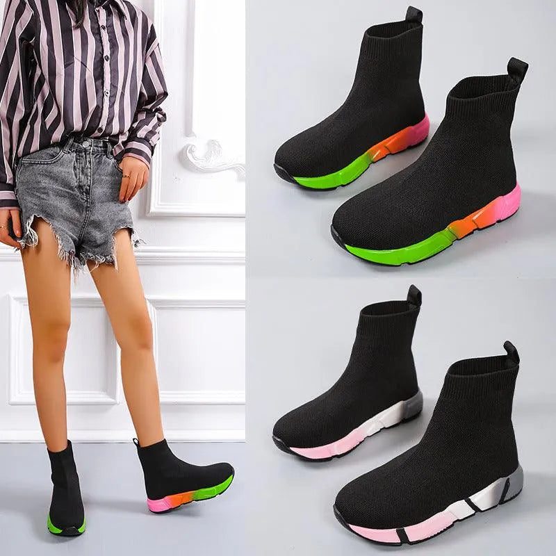 Levoire | Chaussures de sport élastiques à semelle épaisse