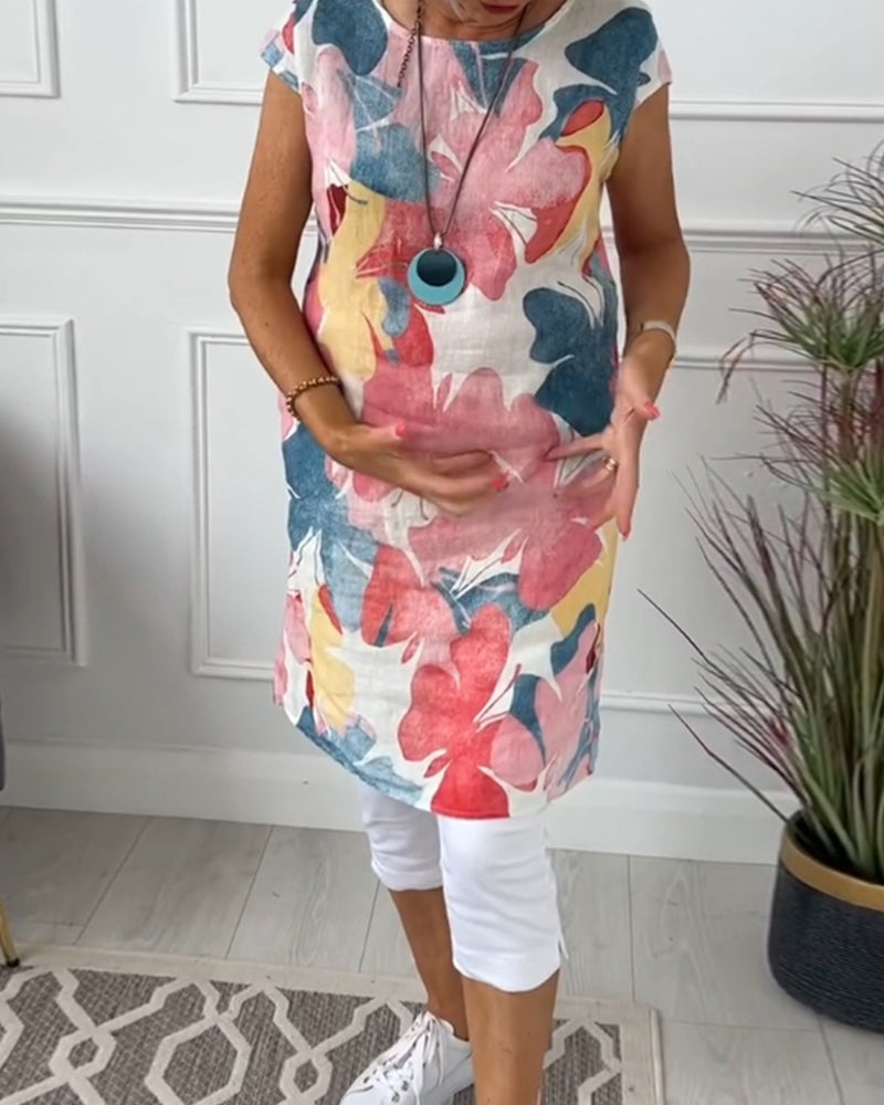 Levoire | Robe De Loisir Pour Femmes Avec Des Fleurs