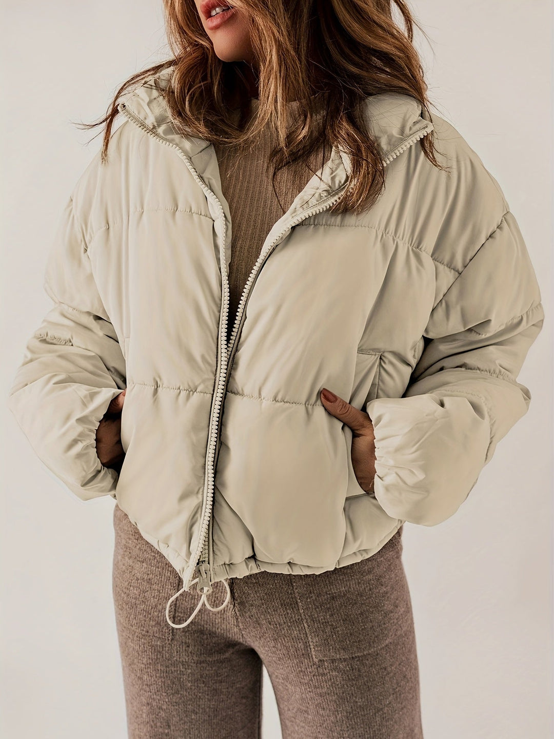 Levoire | Manteau Bouclé Chic Et Chaud Beige