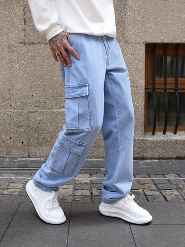 Levoire | Pantalons En Jean Pour Hommes Relaxants Avec Plusieurs Poches