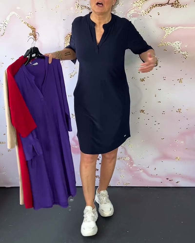 Levoire | Col V élégant robe