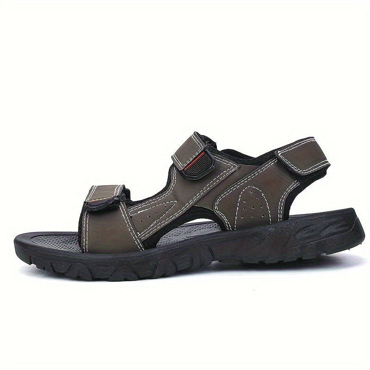 Levoire | Sandales Confortables Pour Hommes Avec Bride Réglable Couleur kaki
