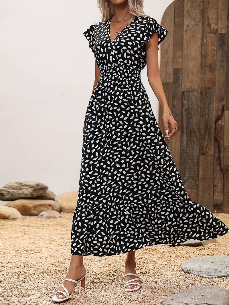 Levoire | Robe En A Avec Impression Intégrale